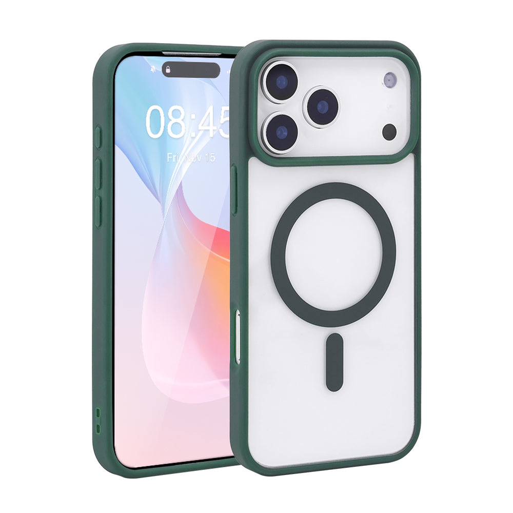 iPhone 17 MagSafe Skal – Grön, Slimmat & Stötsäkert Skydd - Välj Modell