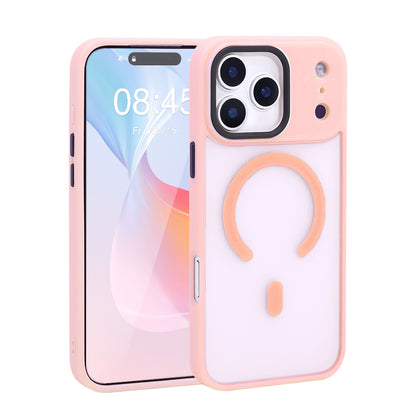 iPhone Frostad Transparent MagSafe Skal – Rosa