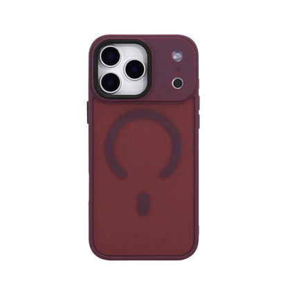 iPhone Frostad Transparent MagSafe Skal – Röd