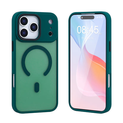 iPhone Frostad Transparent MagSafe Skal – Grön