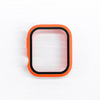 Orange Apple Watch Skal med Inbyggt Skärmskydd – Fullt Skydd