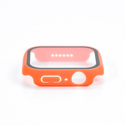 Orange Apple Watch Skal med Inbyggt Skärmskydd – Fullt Skydd