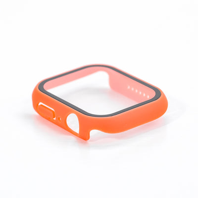 Orange Apple Watch Skal med Inbyggt Skärmskydd – Fullt Skydd