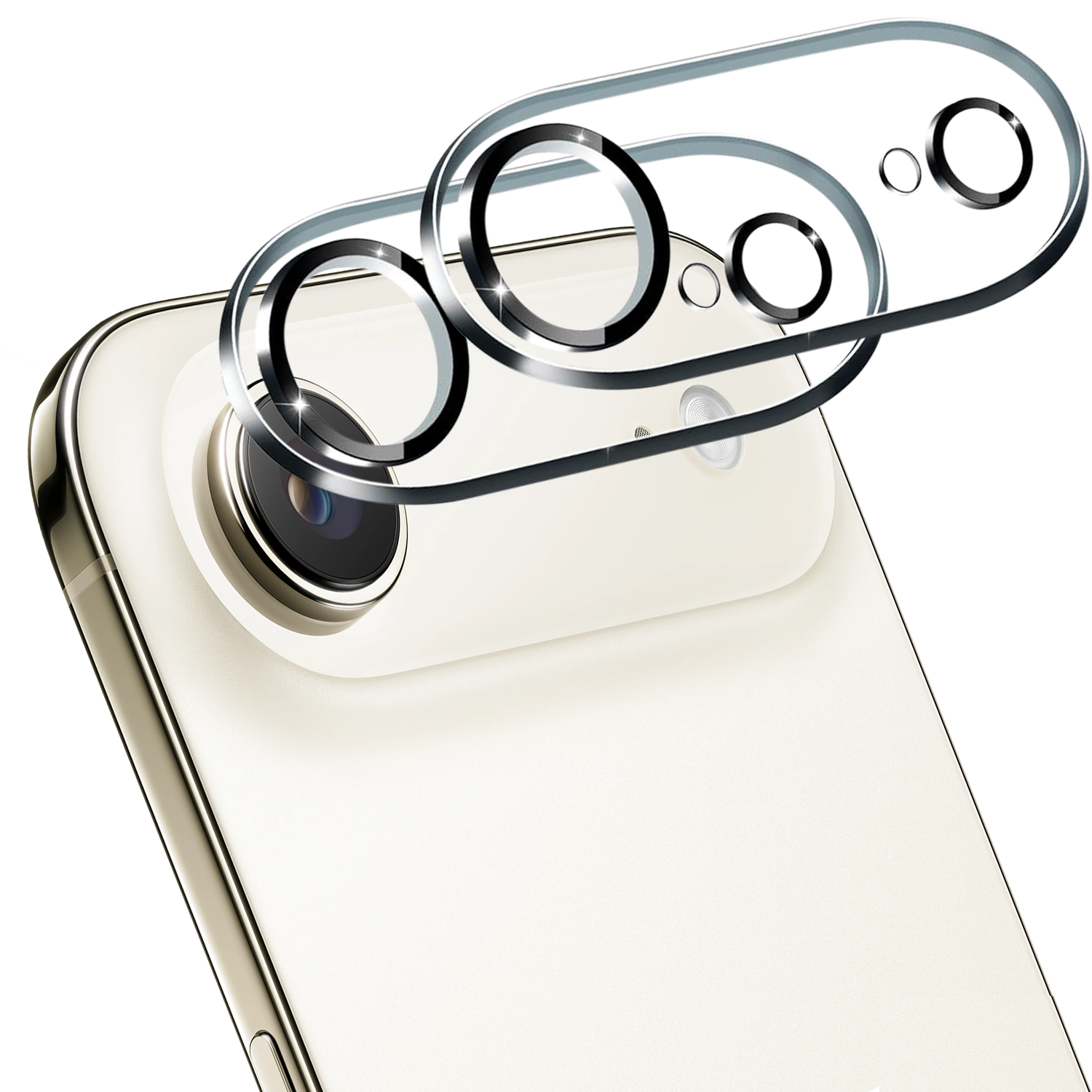 2-Pack iPhone 17 Air Linsskydd av Härdat Glas - Skydd för Kamera, Anti-Reptåligt