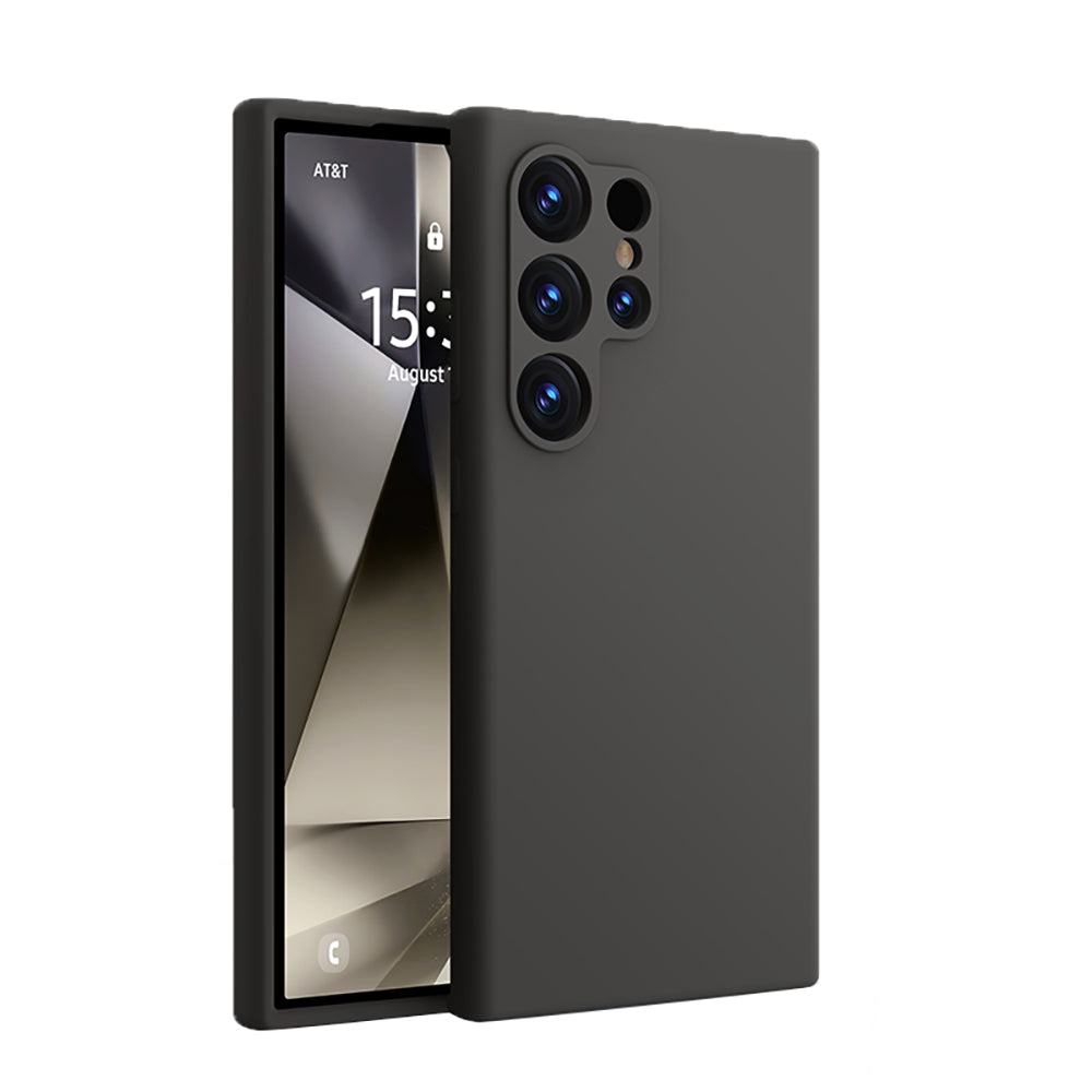 Matt Svart Samsung Skal – Slimmat, Stöttåligt Mobilskal med Greppvänlig Design