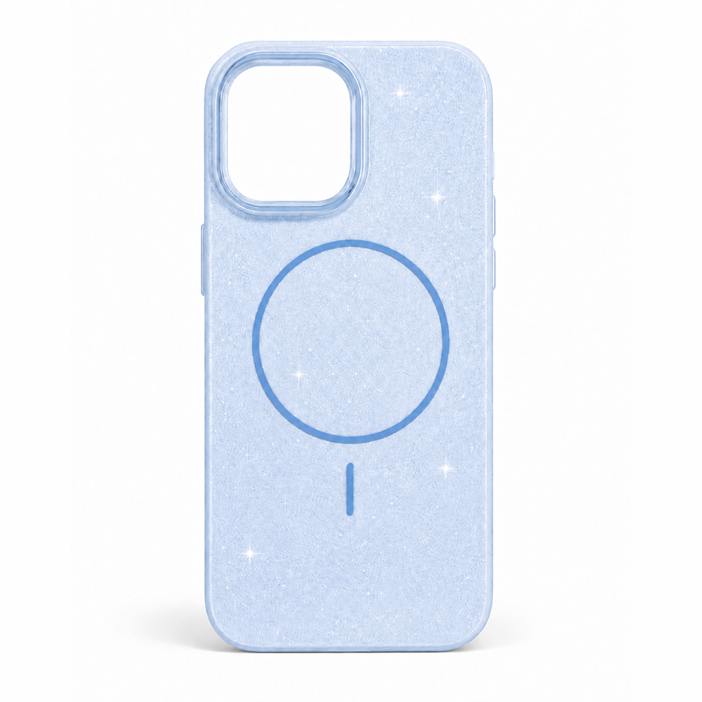Glitter MagSafe Skal - Blå