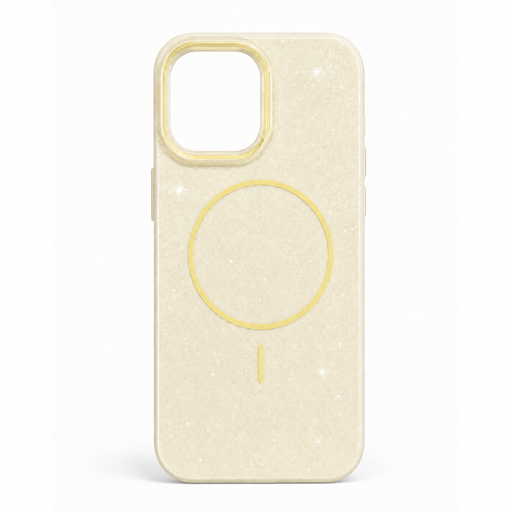 Glitter MagSafe Skal - Gul