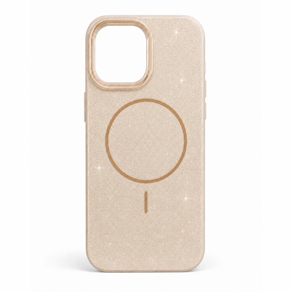 Glitter MagSafe Skal - Bronze