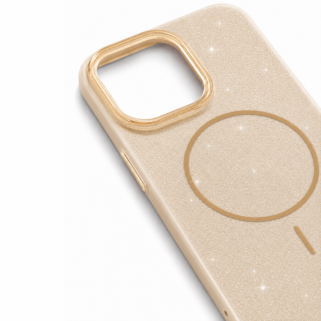 Glitter MagSafe Skal - Bronze