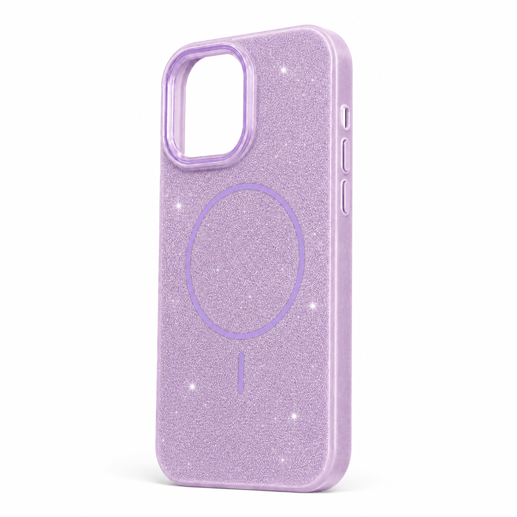 Glitter MagSafe Skal - Lila
