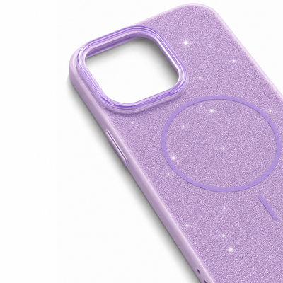 Glitter MagSafe Skal - Lila