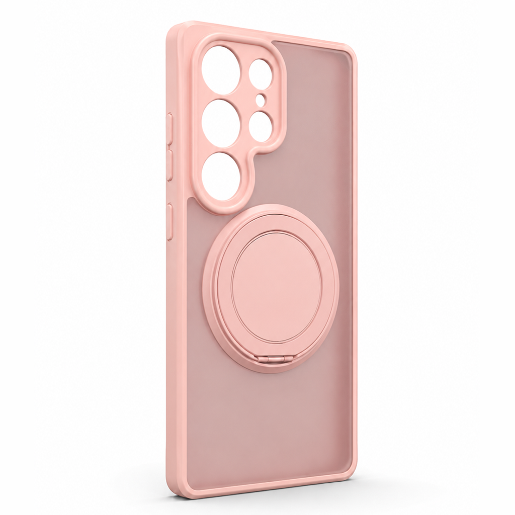 Samsung MagSafe Skal - Ringhållare & Mobilställ - Rosa - Leveranstid 1-2 Veckor