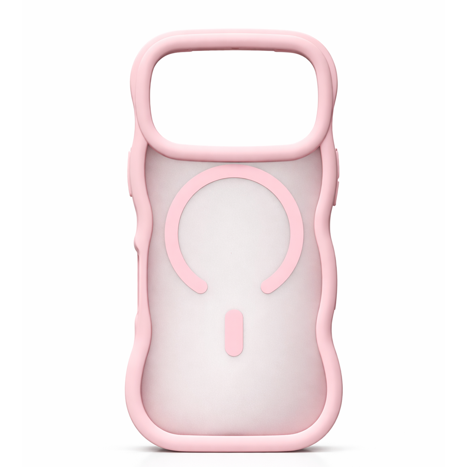 Frostad Wavy MagSafe iPhone Skal - Rosa