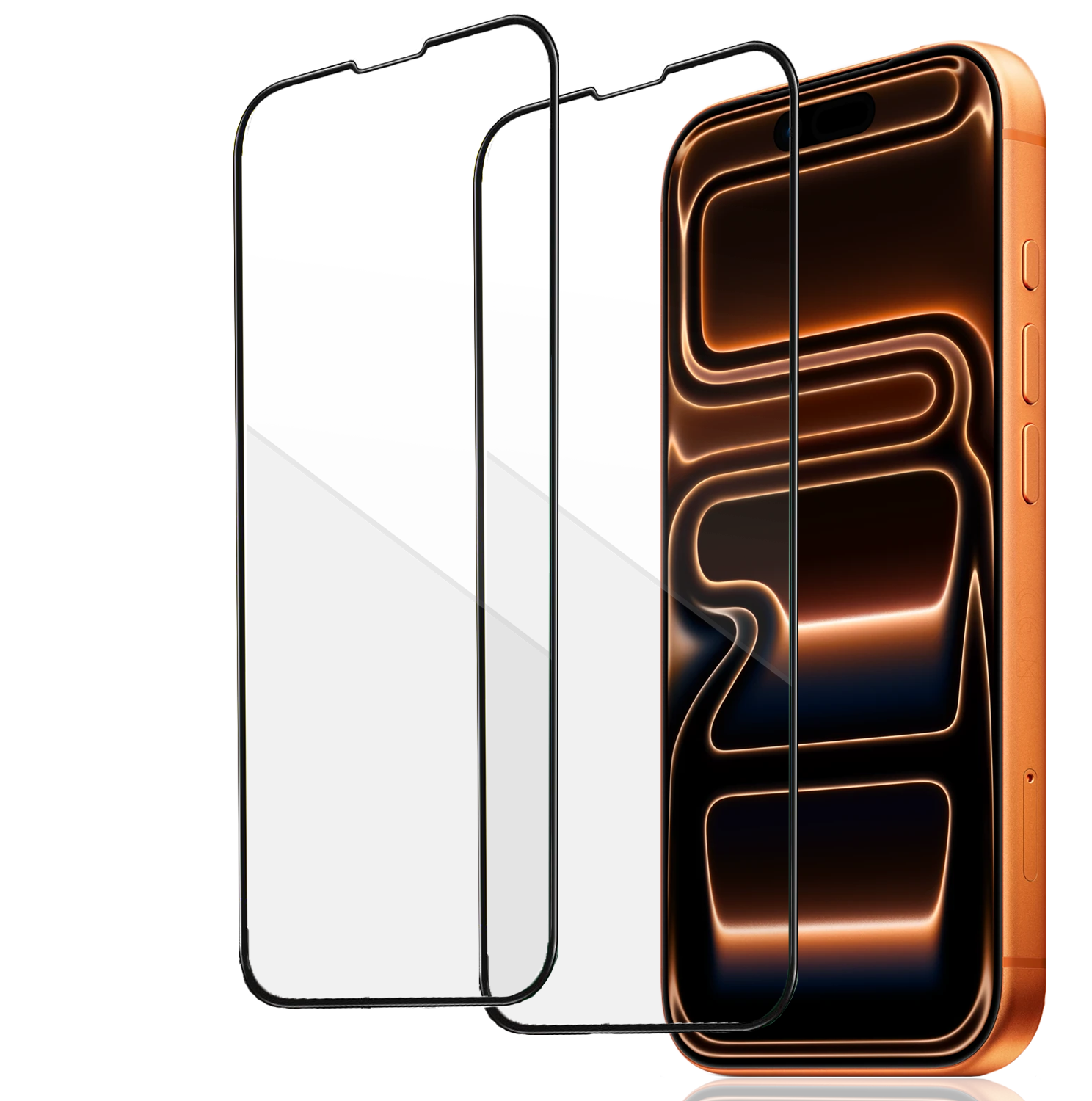 2-Pack - Heltäckande iPhone 17 Pro Max Skärmskydd - Härdat Glas för Ultimat Stöttålighet och Skydd