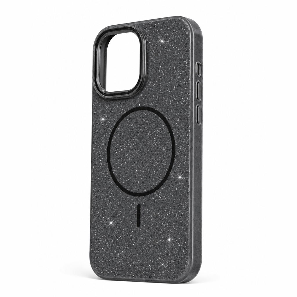 Glitter MagSafe Skal - Svart