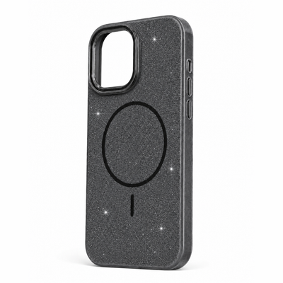 Glitter MagSafe Skal - Svart