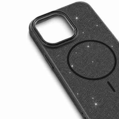 Glitter MagSafe Skal - Svart