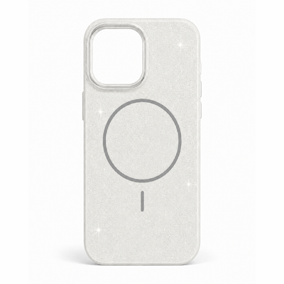 Glitter MagSafe Skal - Vit